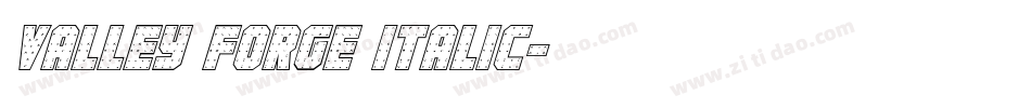 valley forge italic字体转换